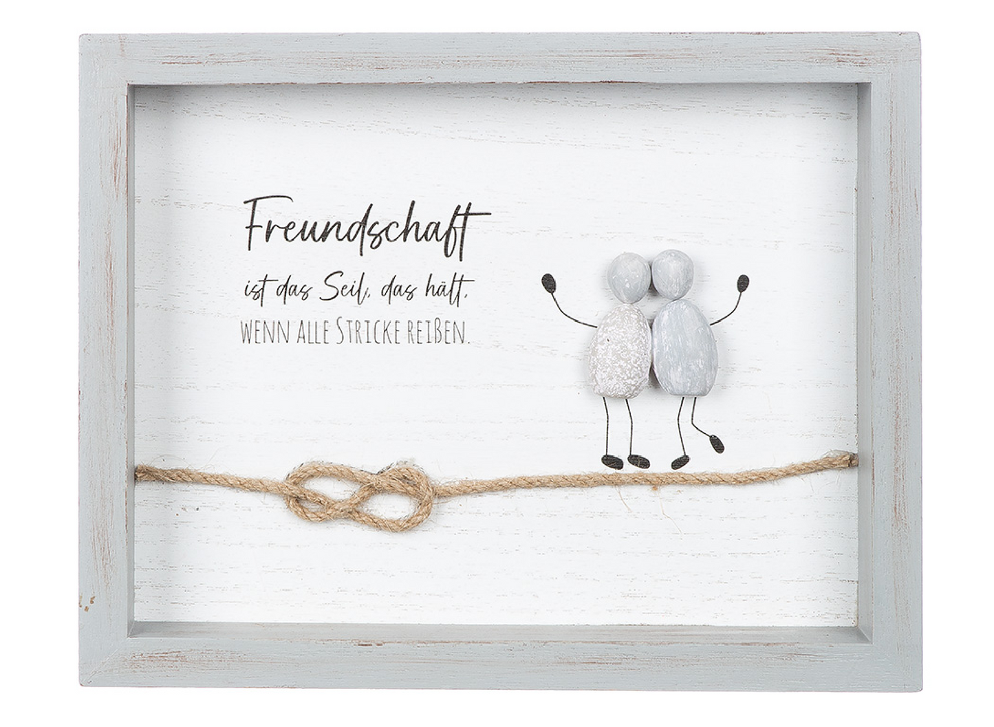 Steinbild rechteckig "Freunde/Freundschaft" von Gilde Ein Bild für die Freundschaft aus Stein Geschenk für die Freundschaft Freund Freundin 2 Varianten