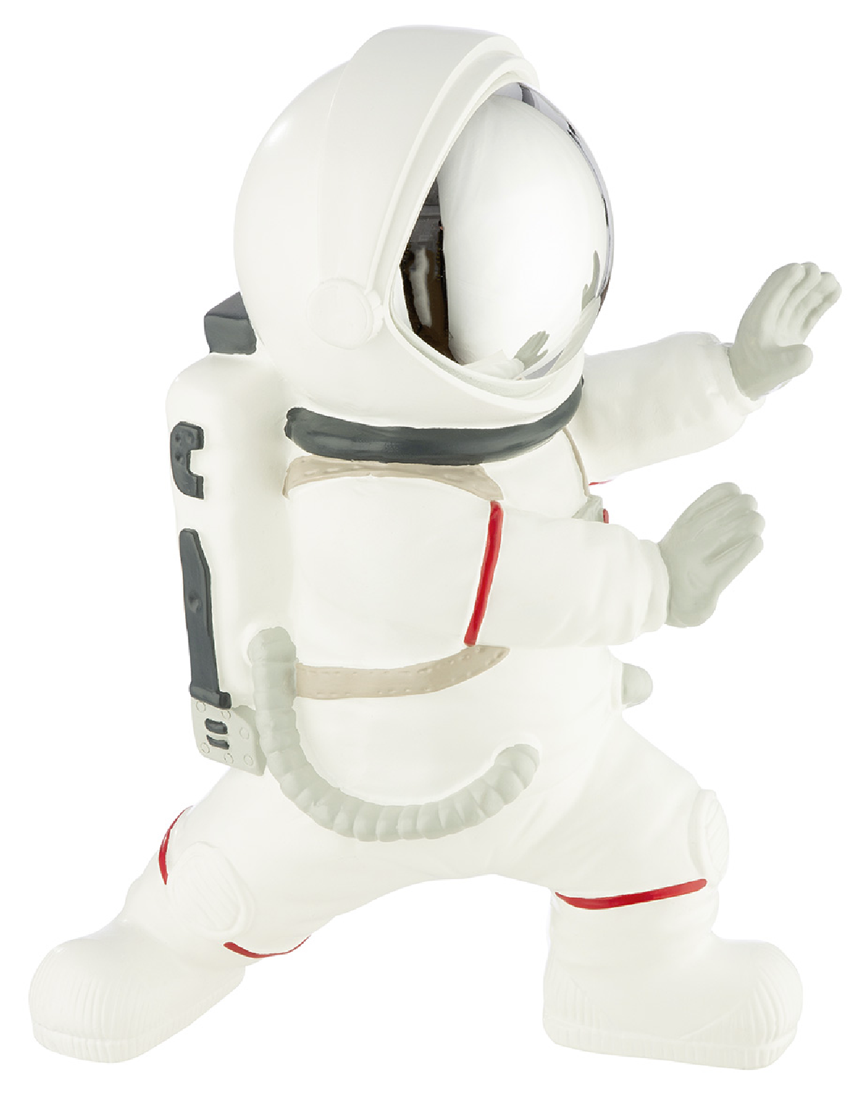 Dekofigur Astronaut macht Karate von Gilde Lustiger Hingucker