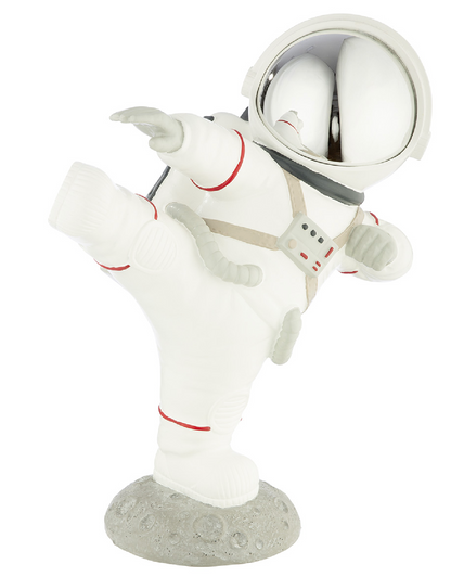 Dekofigur Astronaut macht Karate von Gilde Lustiger Hingucker