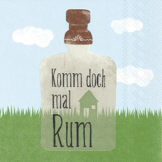 Cocktailservietten 25x25 cm "Komm doch mal Rum" von ihr