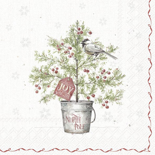 Cocktailservietten 25x25 cm "Weihnachtsbau/Christmas Tree" von ihr - Weihnachten Weihnachtsdekoration