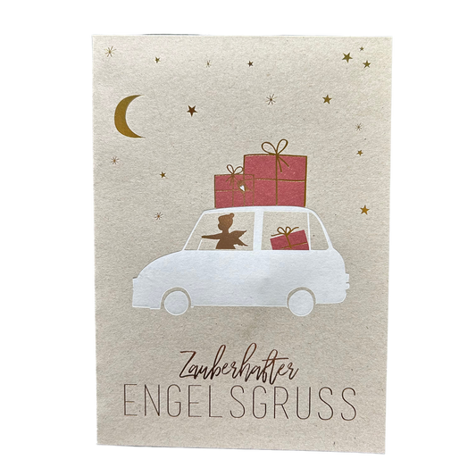 Weihnachtskarte Zauberhafter Engelsgruß von räder design