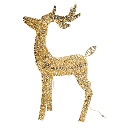 LED Hirsch „Flare“ von Gilde – 120 cm mit 1240 LEDs Gold