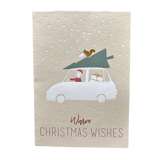 Weihnachtskarte Warm Christmas Wishes von räder design