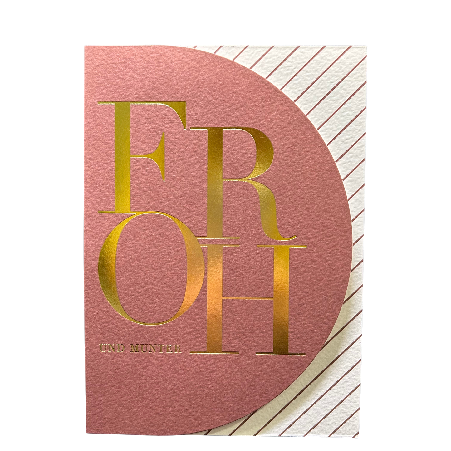 Weihnachtskarte Froh und munter von räder design