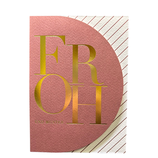 Weihnachtskarte Froh und munter von räder design