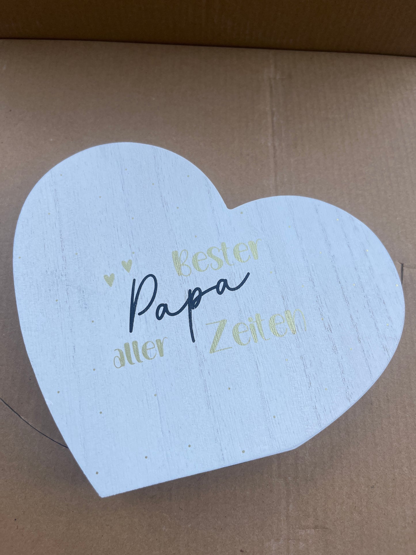 Herz aus Holz mit Spruch Mama/Papa als Geschenkidee von Boltze - Muttertag Vatertag ganz tolle Mama Bester Papa