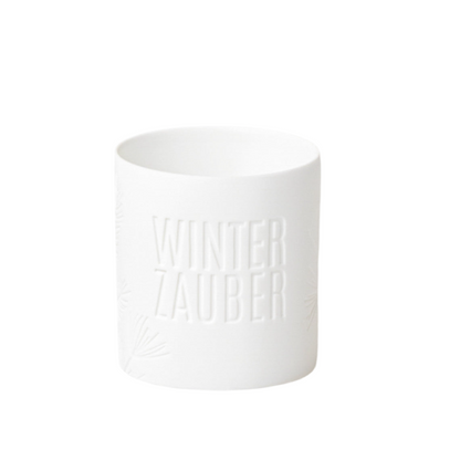 Teelichthalter aus Porzellan " Winterzauber " von räder design - Weihnachten Weihnachtsdekoration
