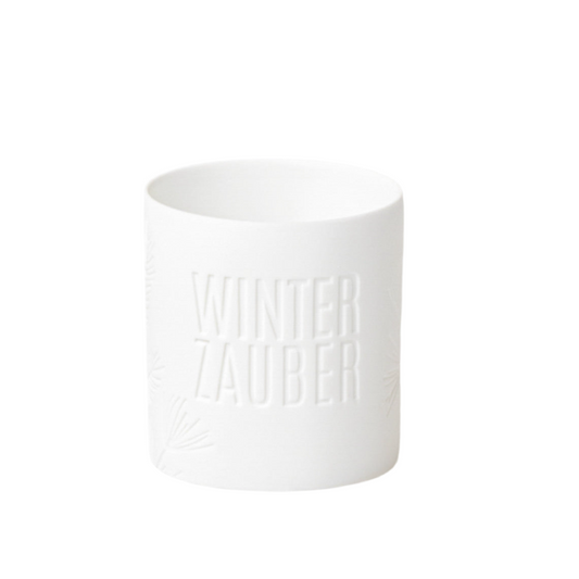 Teelichthalter aus Porzellan " Winterzauber " von räder design - Weihnachten Weihnachtsdekoration