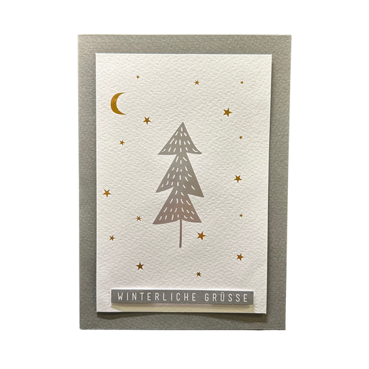 Weihnachtskarte Winterliche Grüße von räder design