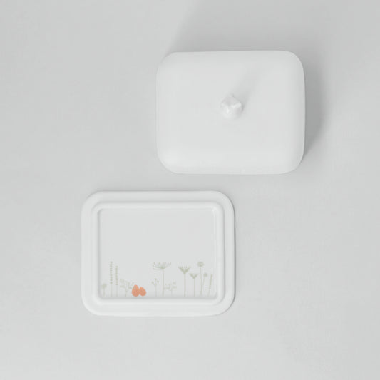 Butterdose Osterwiese originelle Butterdose Ostern Hase von räder design 11x9x9,8cm