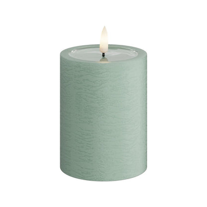 LED Stumpenkerze 10 cm salbei von Deluxe / Unique Homeart Candle / Kerzen
