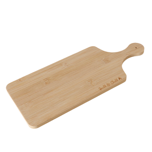 Schneidebrett aus Holz "Grill & Chill" von Boltze - BBQ Geschenkidee Grillen Garten