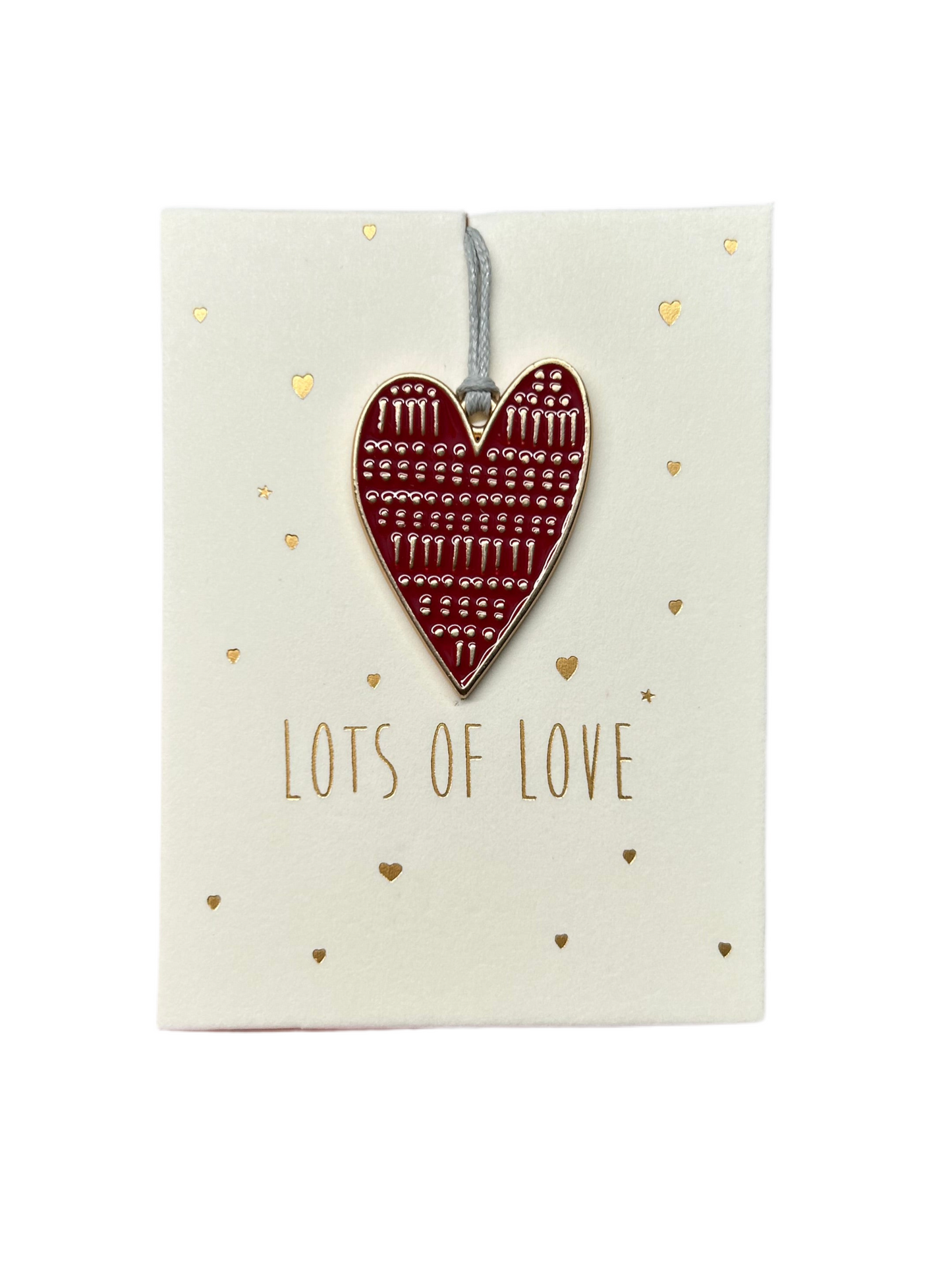 Mini-Ornament "Herz" mit Grußkarte von räder design - Weihnachten Geschenkidee