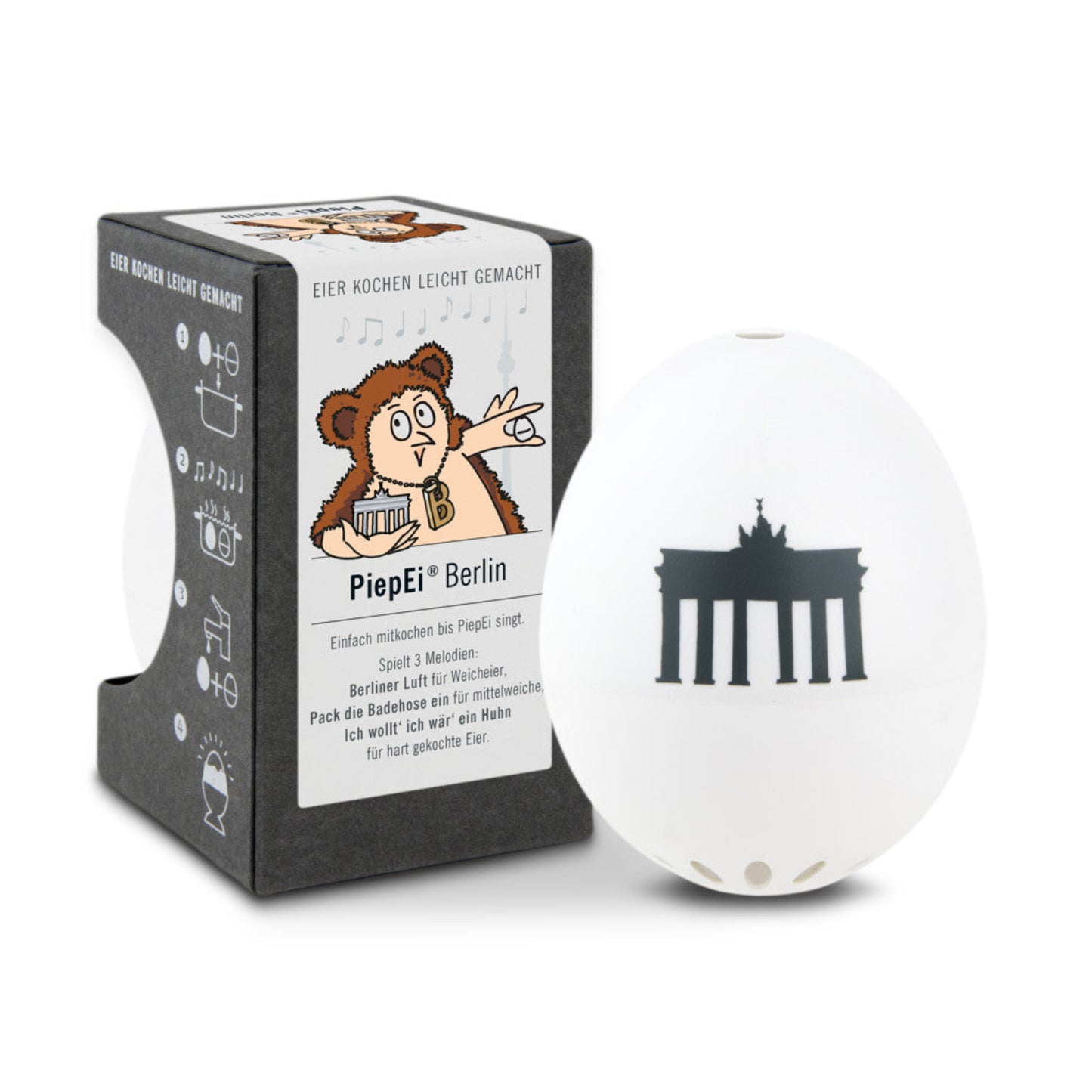 PiepEi Berlin von Brainstream- Berliner Geschenkidee lustig und kreativ - Lustiges Eierkochen