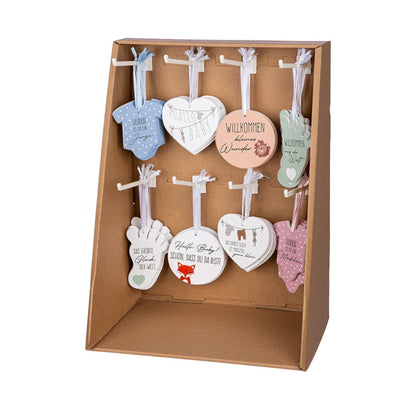 Geschenkanhänger Hallo Baby von Gilde - Geburt Geschenk Wünsche Anhänger