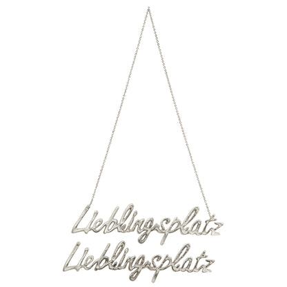 Hänger Lieblingsplatz aus Aluminium von Gilde Wandanhänger Hänger