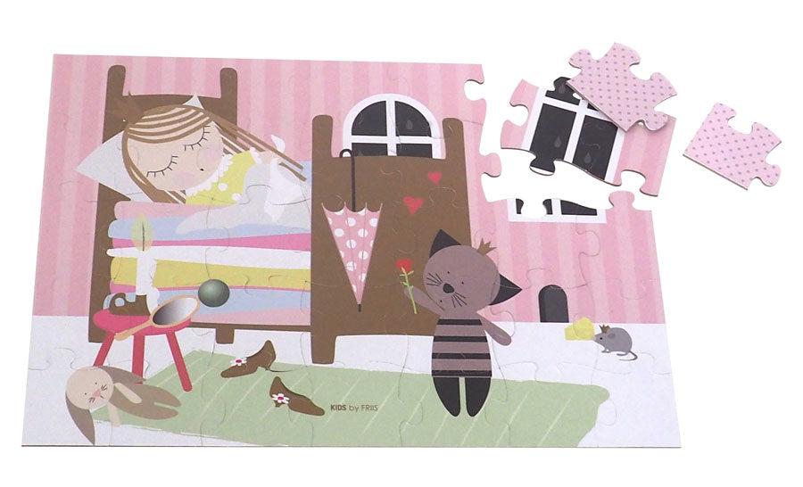 Puzzle 35 Teile " Prinzessin auf der Erbse " von KIDS by FRIIS (danish Design)