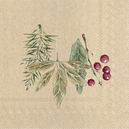 Servietten 33x33 cm "Winter Cherish" von ihr - Weihnachten Weihnachtsdekoration