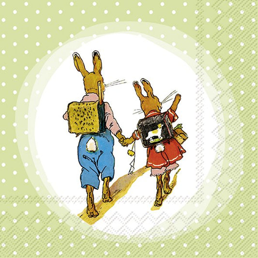 Servietten 33x33 cm "Hans und Gretchen" von ihr - Ostern Osterdekoration