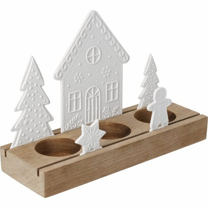 Lichtobjekt Lebkuchendorf von räder design Maße: 20x7x13,7 cm  Winterdeko