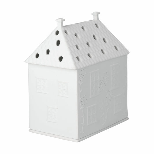 Großes Lichthaus aus Porzellan mit Blumenranken von räder design - Kerzenhalter Geschenkidee