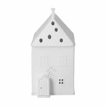 Großes Lichthaus aus Porzellan mit Blumenranken von räder design - Kerzenhalter Geschenkidee