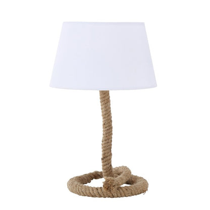 Maritime Tischleuchte Toko Hellgrau oder Cremeweiß Hingucker Lampe für Tisch von Boltze