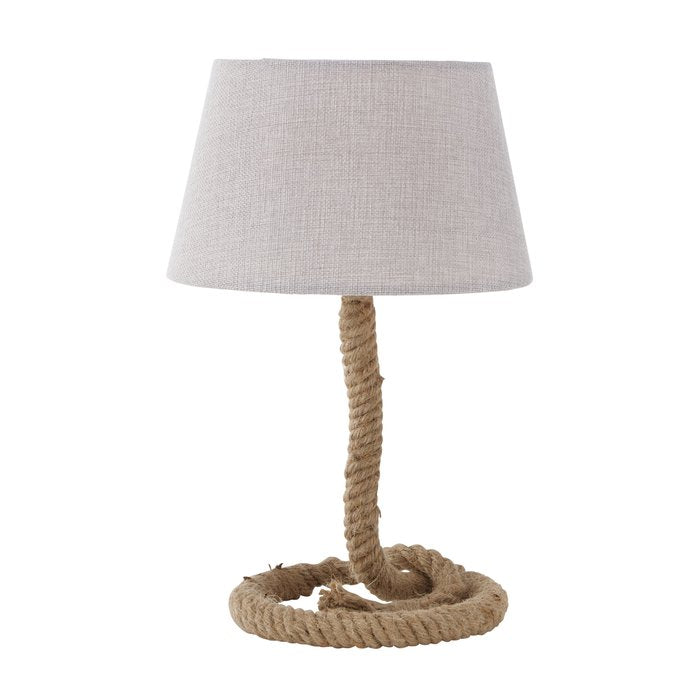 Maritime Tischleuchte Toko Hellgrau oder Cremeweiß Hingucker Lampe für Tisch von Boltze