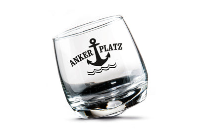 Wackelglas Ankerplatz im 2er-Set im Geschenkkarton von Gilde