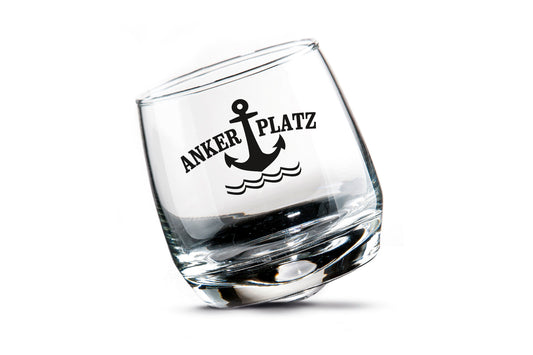 Wobbly glass anchorage in a set of 2 in a gift box from Gilde