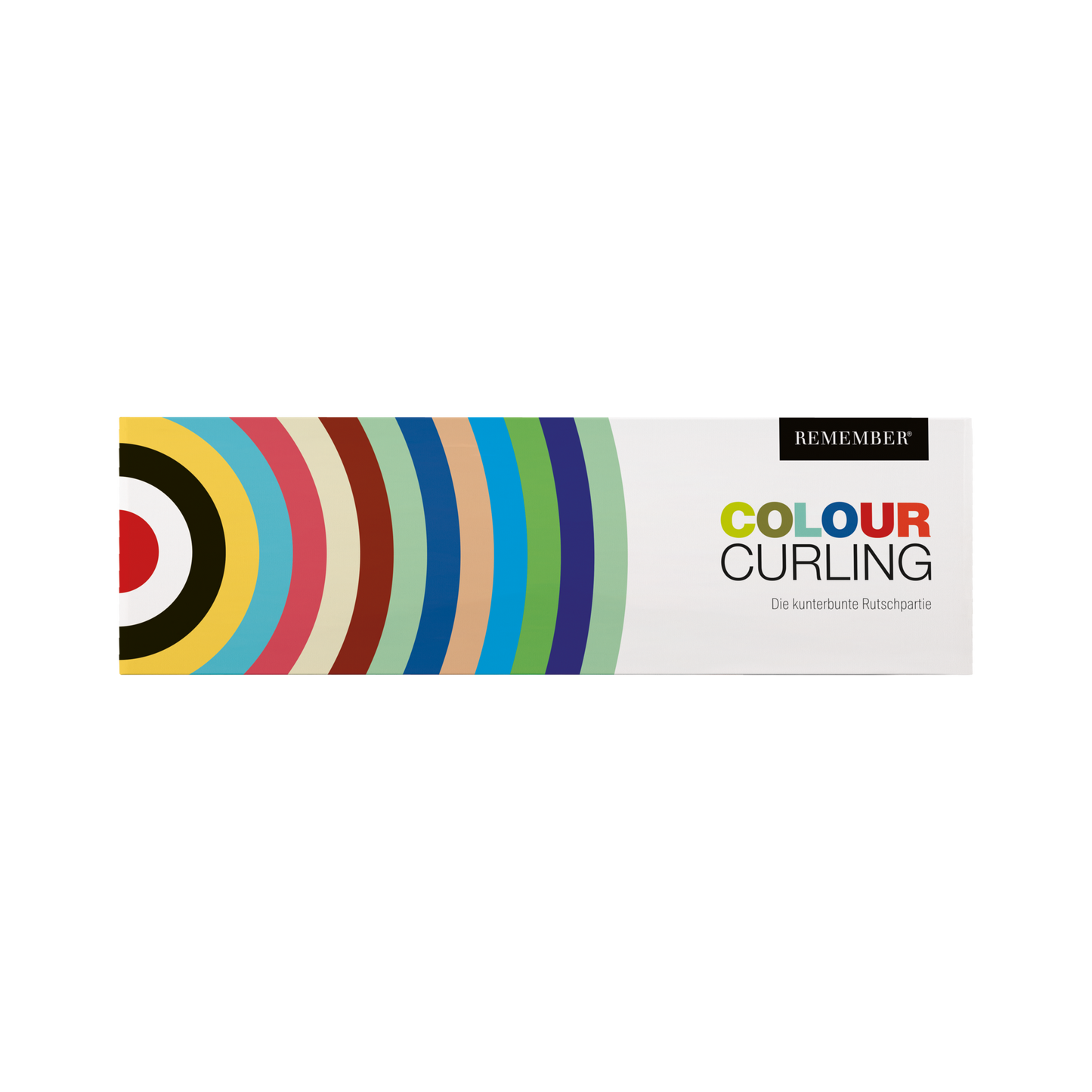 Colour Curling von Remember farbenfrohes Retro Curling Outdor / Indor Spiel