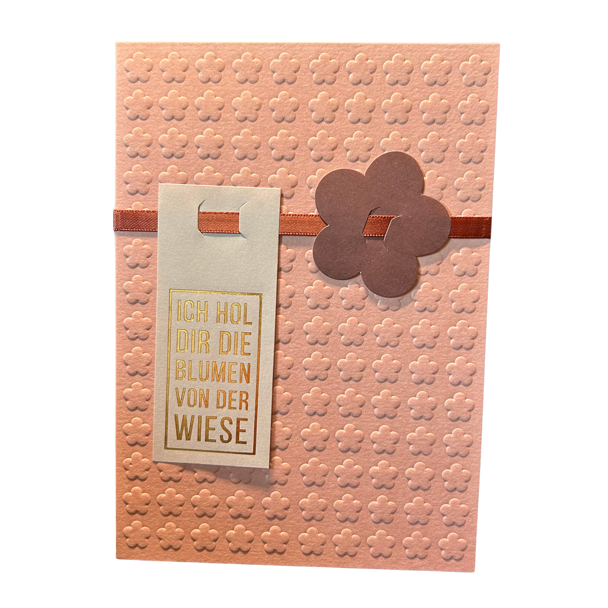 Karte „Ich hol dir die Blumen von der Wiese“ mit Umschlag von räder design