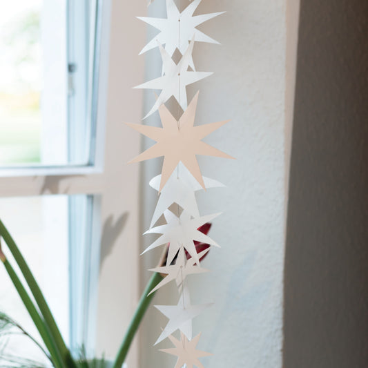 Girlande aus Papier "Sternenschwarmkette" von räder design - Weihnachten Weihnachtsdekoration