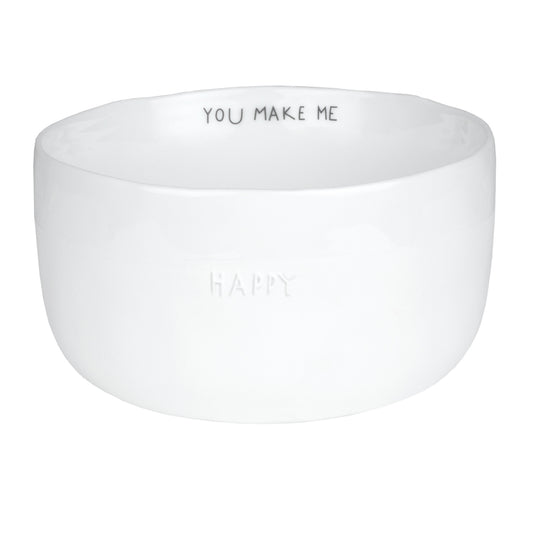 Schale aus Porzellan "You make me happy" von räder