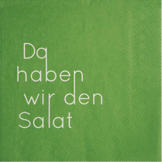 Servietten 33x33 cm "Da haben wir den Salat" von räder