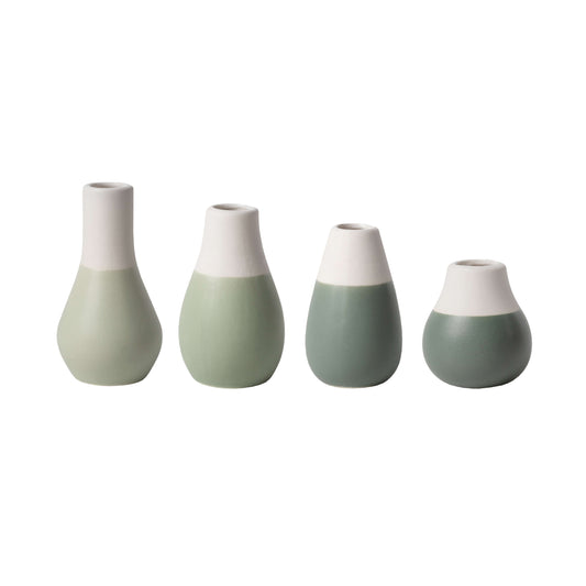 Minivasen grün 4er-Set von räder design Blumenvasen Mini Miniatur