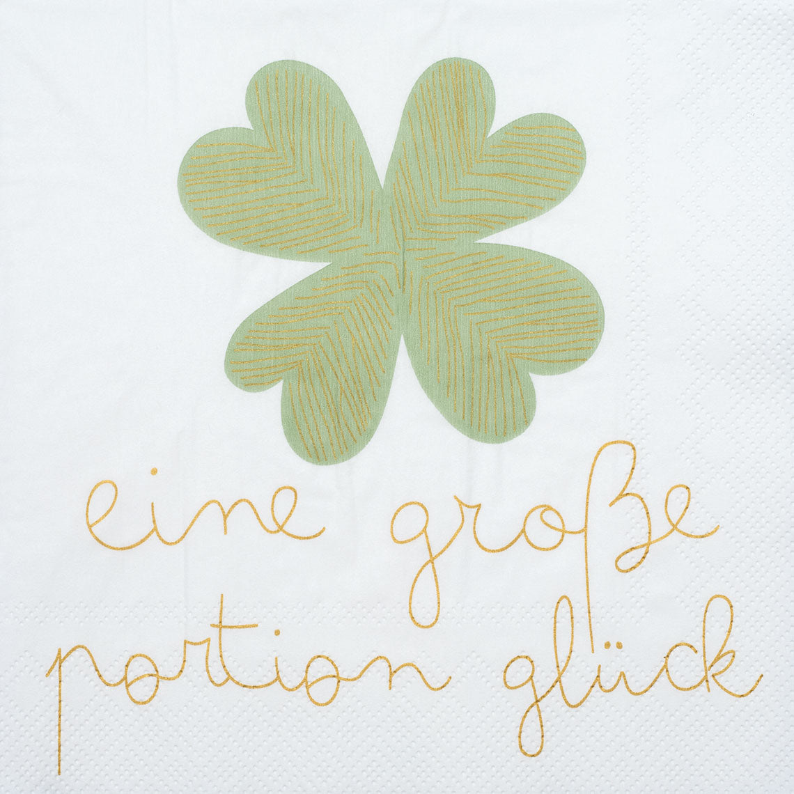 Servietten 33x33 cm "Eine große Portion Glück" von räder