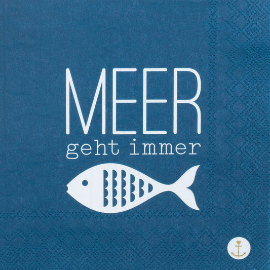 Servietten 33x33 cm "Meer geht immer" von räder