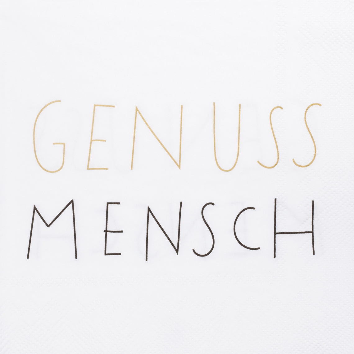 Servietten 33x33 cm " Genussmensch " von räder design Genuss Mensch