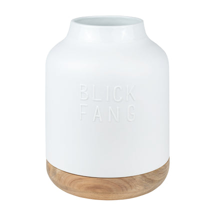 Vase aus Porzellan und Holz " Blickfang " von räder design