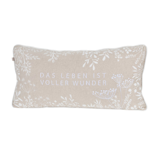 Kissen 60x30 cm " Das Leben ist voller Wunder " von räder design Dekokissen