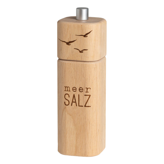 Salzmühle aus Holz " Meer Salz " von räder design mi Möwen Vögel