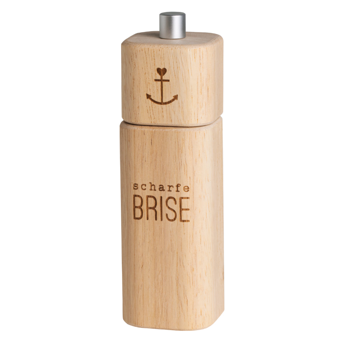 Pfeffermühle aus Holz " Scharfe Brise " von räder design mit Anker