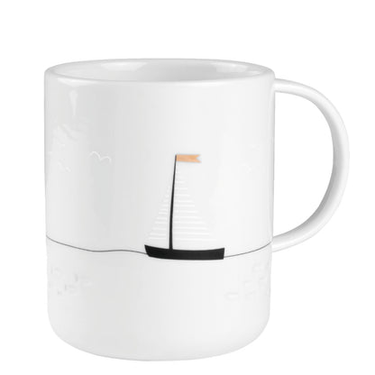 Maritime Tasse aus Porzellan " Segeln " von räder design Meer Boot