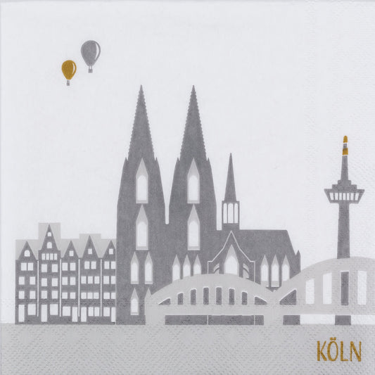 Cocktailserviette 12,5x12,5 cm "Köln" von räder design