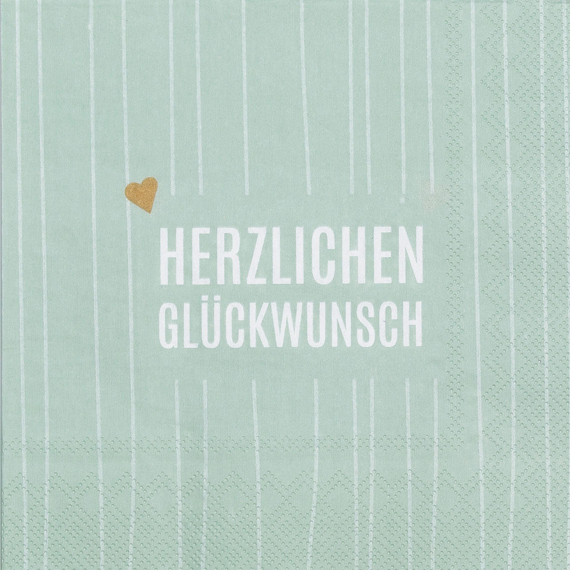Servietten 33x33 cm "Herzlichen Glückwunsch" von räder