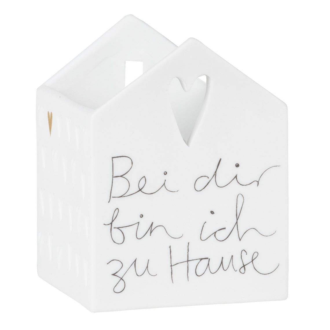 Lichthaus aus Porzellan " Bei dir bin ich zuhause " von räder design - Teelichthalter Weihnachten Weihnachtsdekoration