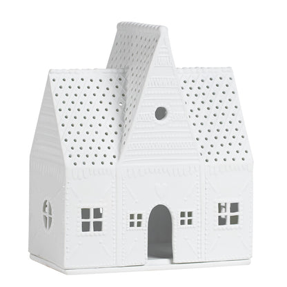 Lichthaus aus Porzellan Lebkuchenhaus (groß) von räder design - Teelichthalter Weihnachten Weihnachtsdekoration