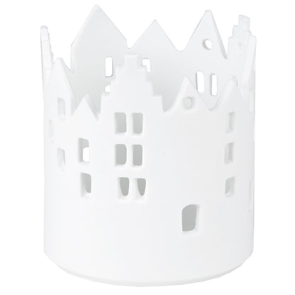 Teelichthalter aus Porzellan " Rathausplatz " von räder design Skyline